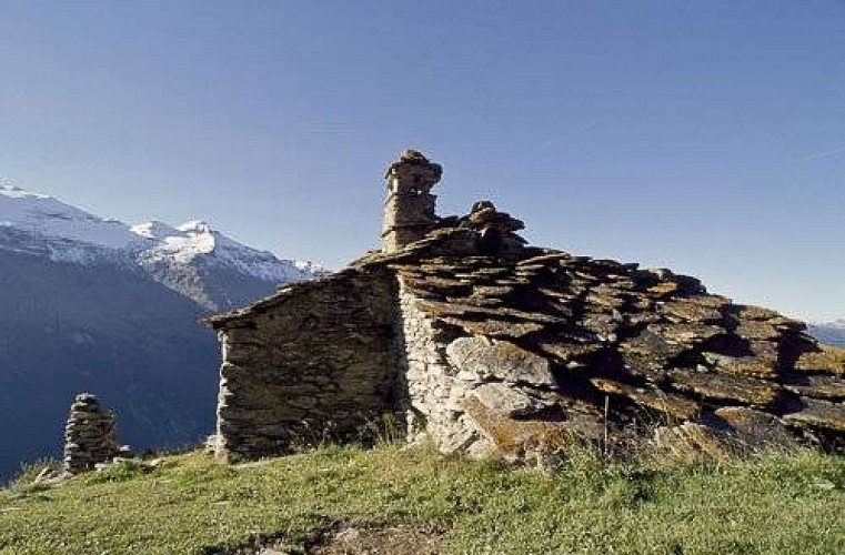 Chalet d'alpage à la Fesse d'en haut, Lanslevillard.