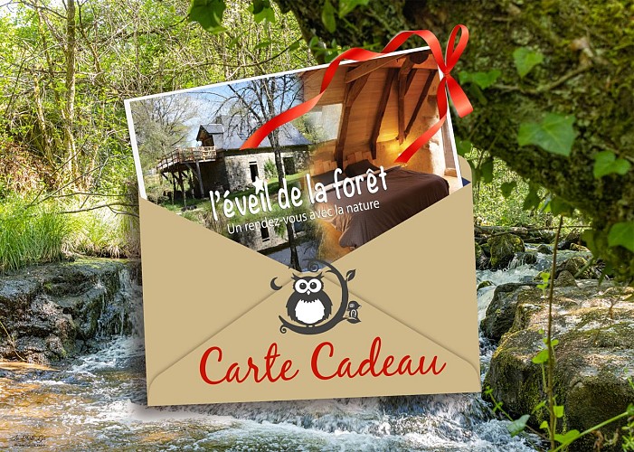Découvrez la carte cadeau de l’éveil de la forêt, le présent 'idéal' pour combler de bonheur un ami, un proche ou un amoureux. Niché au bord de la rivière, oubliez votre quotidien et venez vous ressourcer en plein coeur de la nature._7