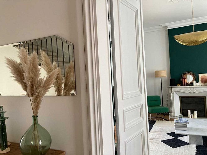 L'entrée de la chambre d'hôtes