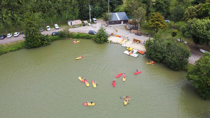 Base de loisirs Fred Chouvier vue d'un drone