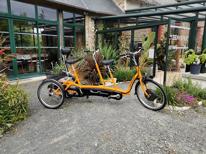 Tandem tricycle adulte Twinny Plus® avec assistance électrique