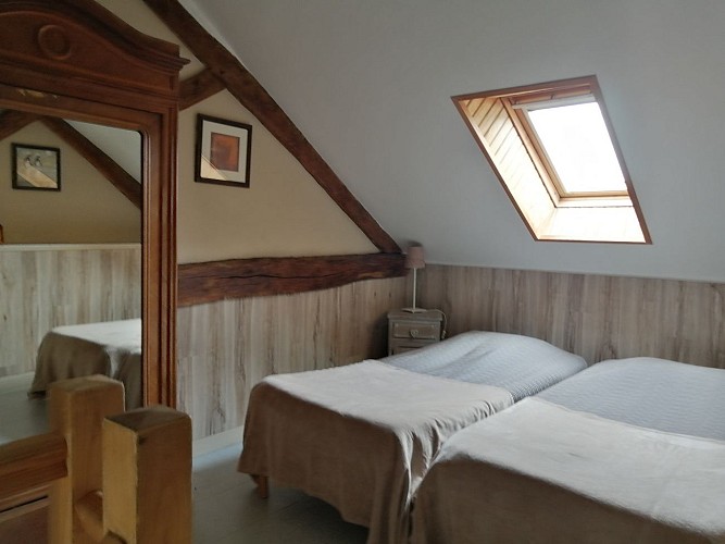Gîte de groupe Domaine de Meslay - Fyé - chambre appartement