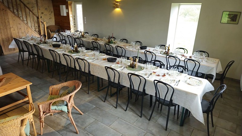 Gîte de La Coudraie - Salle de réception 40 personnes