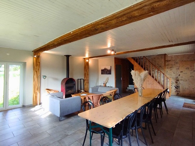 Gîte de La Coudraie - Salle de réception 40 pers