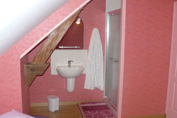 Chambres d'hôtes Le Gué Lian - Moitron-sur-Sarthe - chambre framboise