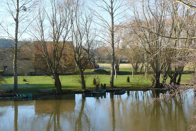 Chambres d'hôtes Le Gué Lian - Moitron-sur-Sarthe - vue sur la rivière Sarthe