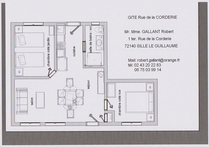 plan gite de la corderie