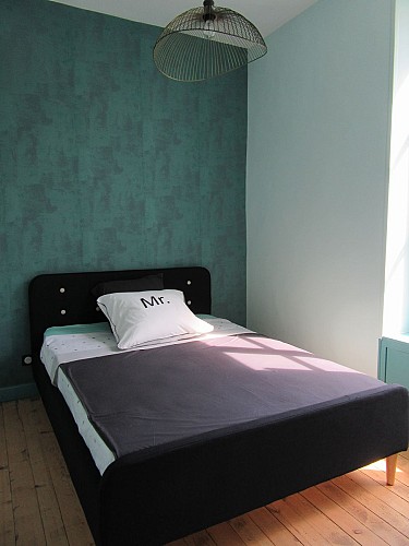 Meublé Le Parc - Maresché - Chambre verte Etage