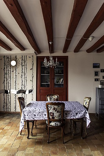 Le refuge des Alpes Mancelles - Fresnay-sur-Sarthe - pièce de vie