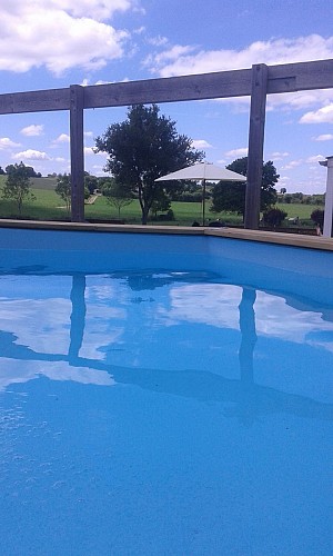 Le Grand Jarrier - gîte - Saint-Georges-le-Gaultier - piscine privée (en saison)