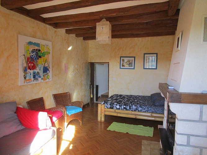 Meublé Le Bourgneuf - Fresnay-sur-Sarthe - chambre 1er étage