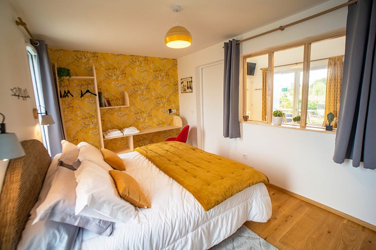 Chambre PMR climatisée d'un appartement