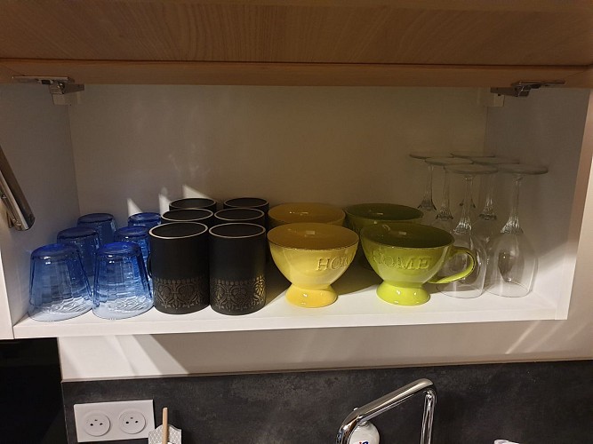 Gîte du Petit Crochet - Fresnay-sur-Sarthe - vaisselle