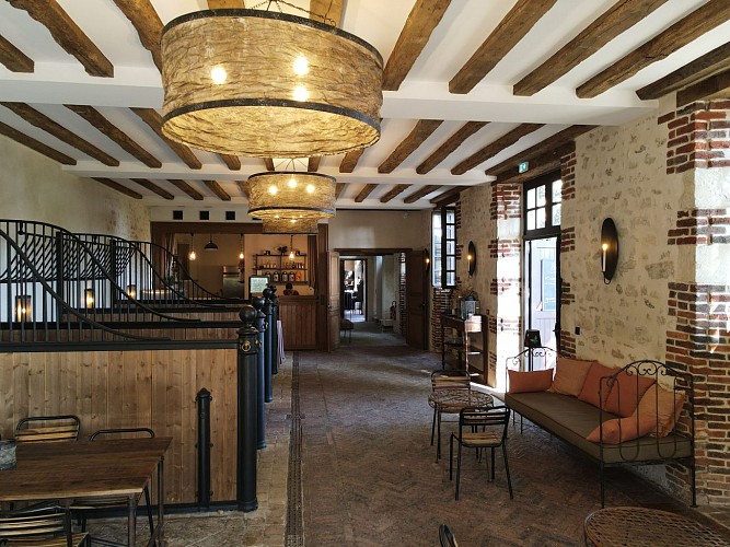 Intérieur du salon de thé