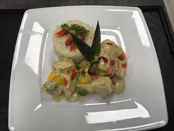 Colombo de Poulet et riz basmati