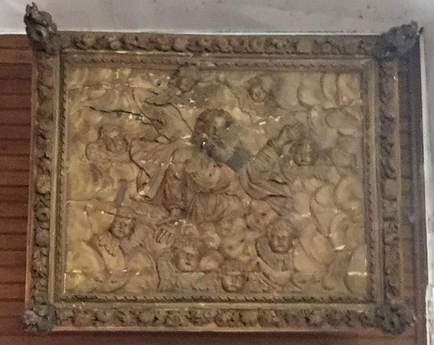 Dais des fonts baptismaux - Eglise de l'Assomption - Meurcé