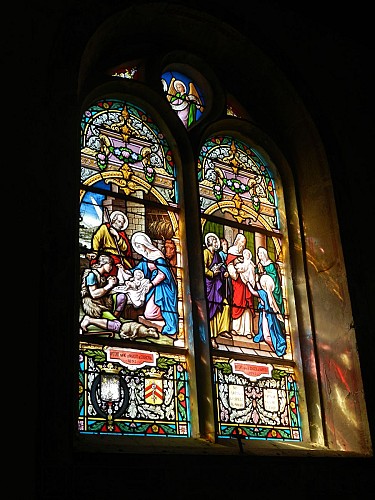 église rouperroux le coquet - vitrail