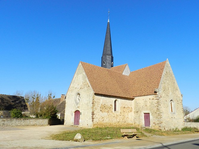 église d'Aulaines extérieur