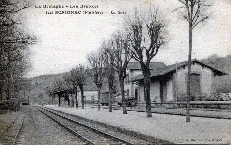 L'ancienne gare de Scrignac transformée en gîte d'étape