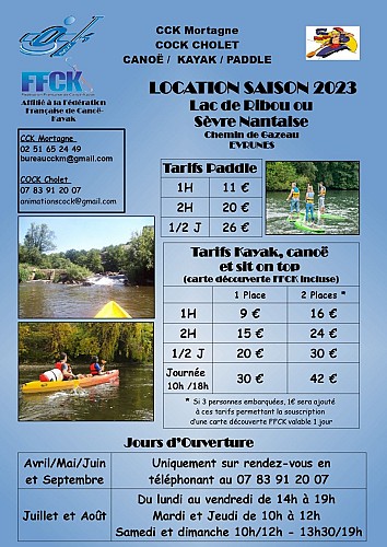 CLUB CANOË-KAYAK BASE DE GAZEAU