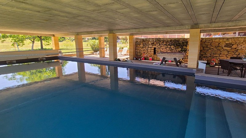 Bayaou avec piscine couverte à Sarlat_4