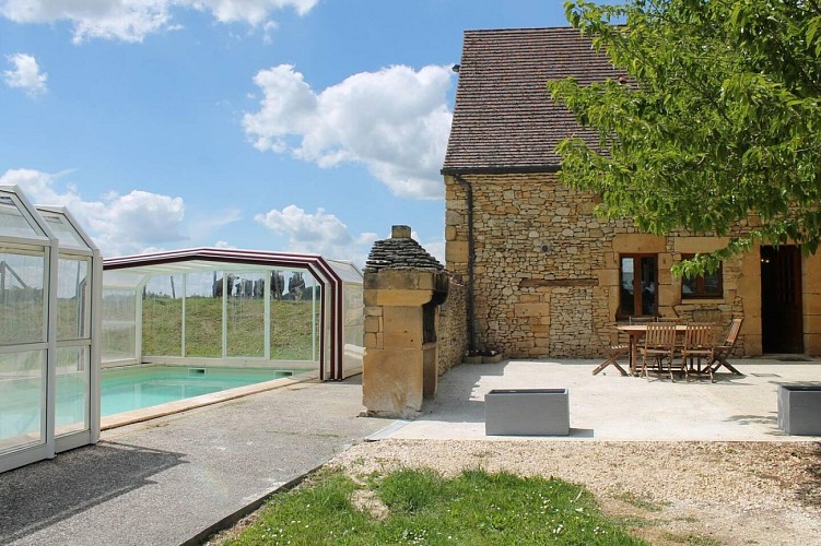 Le Double avec piscine couverte proche de Sarlat_2