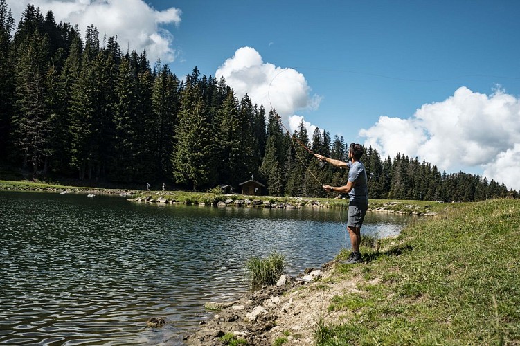 Fishing at Lac de la Mouille