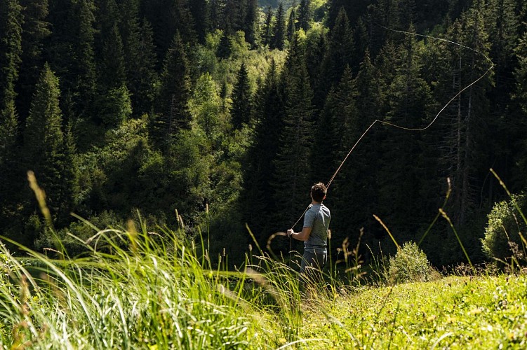 Fishing at Lac de la Mouille