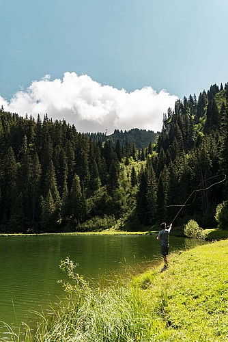 Fishing at Lac de la Mouille