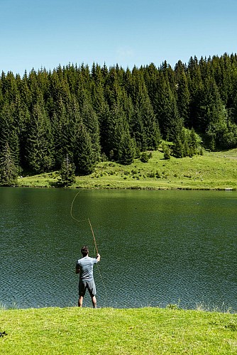 Fishing at Lac de la Mouille