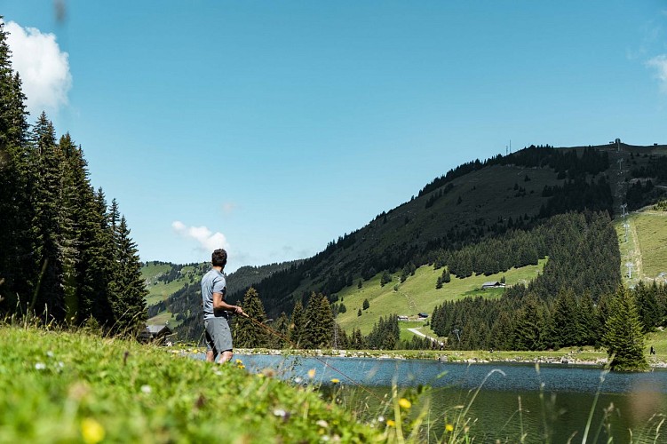 Fishing at Lac de la Mouille