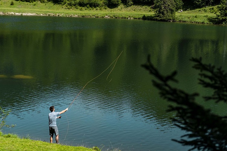 Fishing at Lac de la Mouille