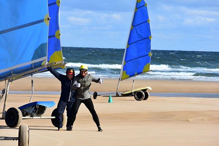 c'est fun de faire du char à voile
