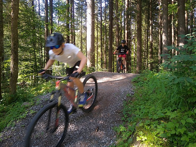 Mountain biking 8-12 y/o: Biker session green to blue level