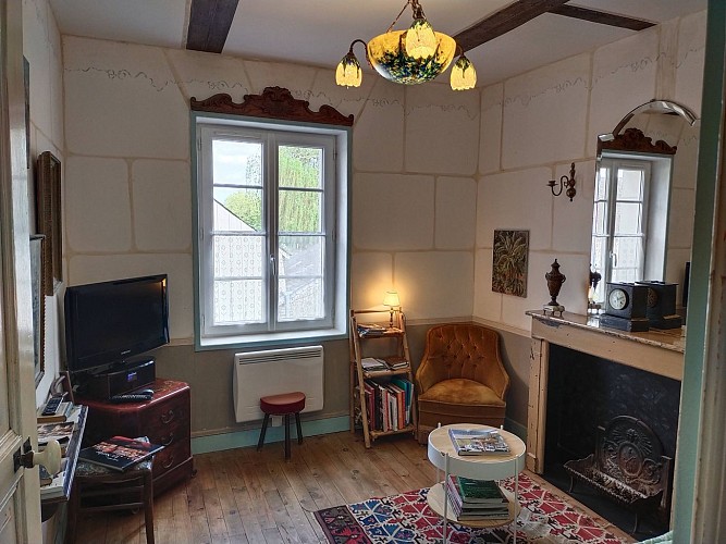 Salon cosy du jardin yuccas