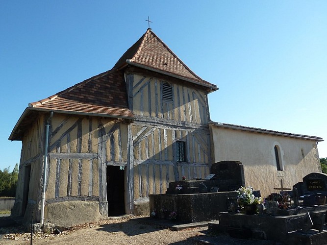 église St Sauveur lalande extérieur