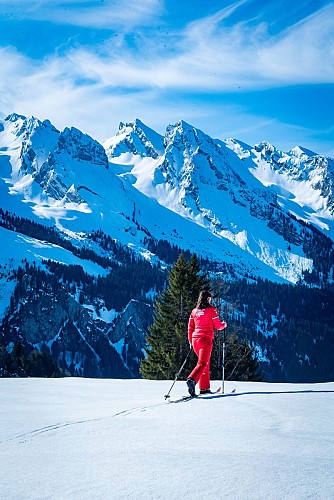 Der Fond et Raquettes Skischule