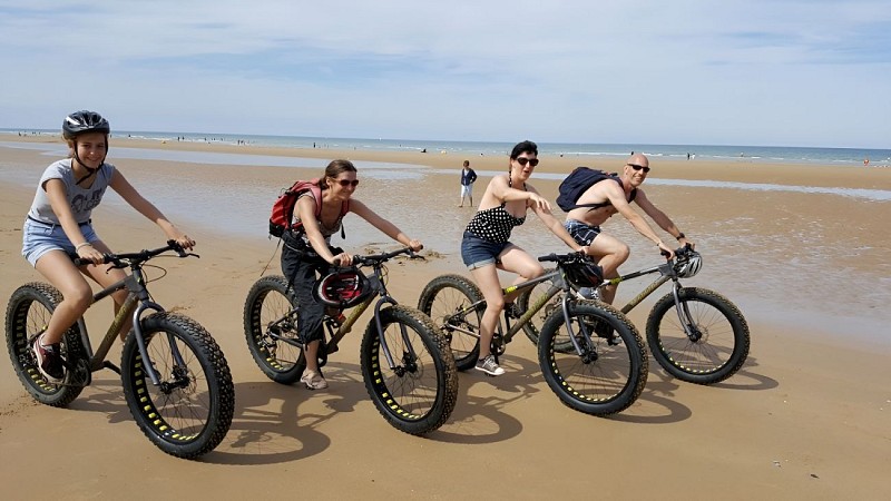 FAT BIKE EN FAMILLE A COLLEVILLE SUR MER