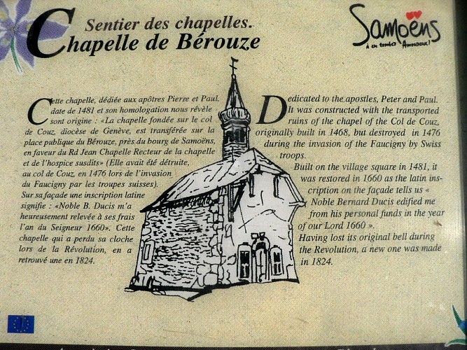 The chapel in Le Bérouze