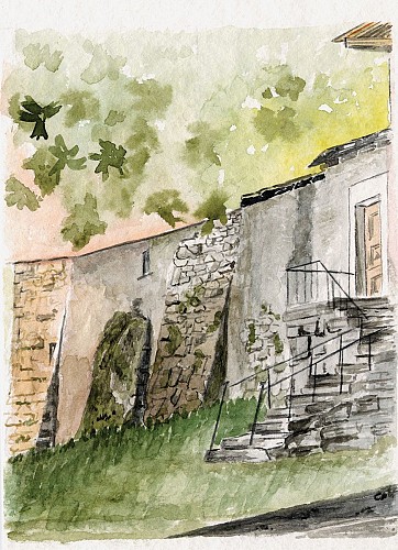 Ancien remparts du château de Lullin