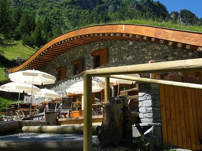 Bar & Restaurant der Berghütte in Rosuel