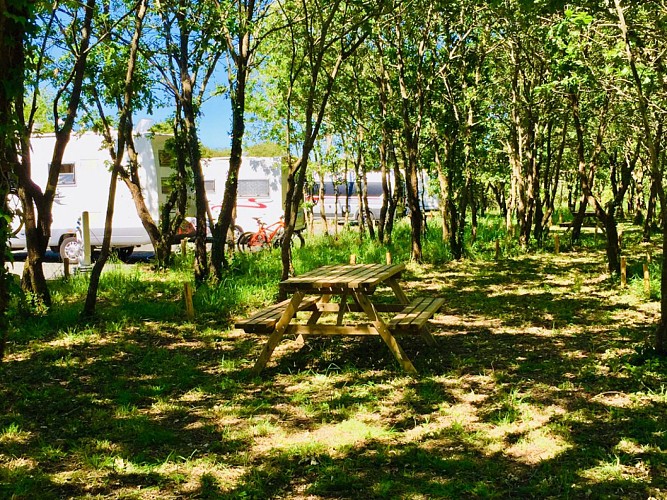 AIRE DES CHÊNES VERTS - AIRE DE STATIONNEMENT ET DE SERVICE CAMPING-CAR PRIVÉE A BREM/MER
