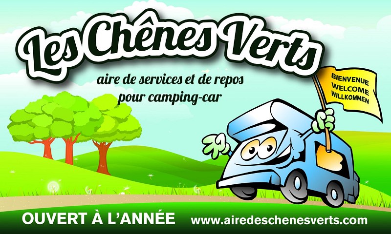 AIRE DES CHÊNES VERTS - AIRE DE STATIONNEMENT ET DE SERVICE CAMPING-CAR PRIVÉE A BREM/MER