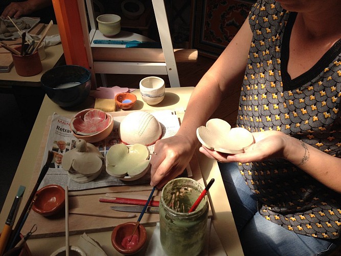 Florence Landais, céramiste à Chambellay