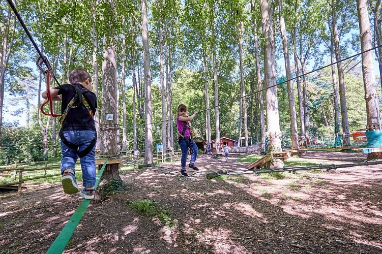 Parcours rose slackline