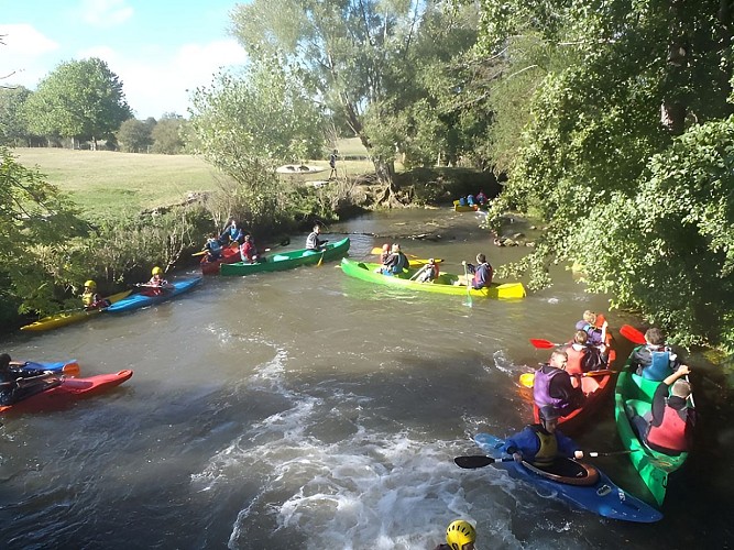 Kayaks et canoës sur la Dives