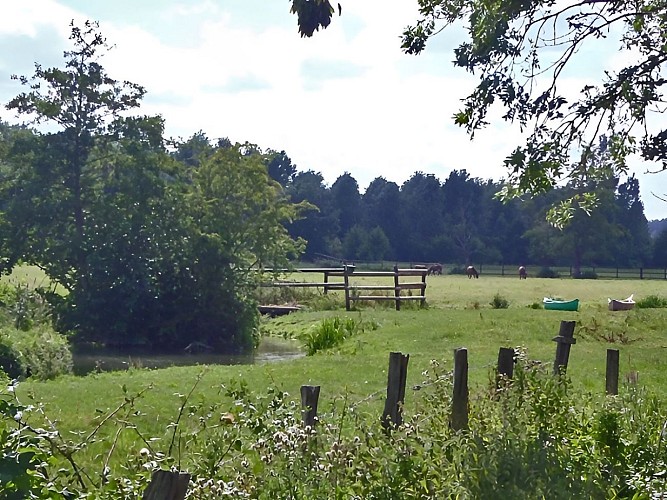 Pause sur la descente de la Dives