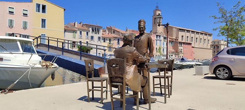 Statues de Bronze Fernandel et Bourvil