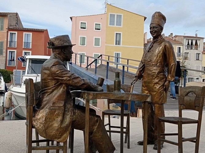 Statues de Bronze Fernandel et Bourvil