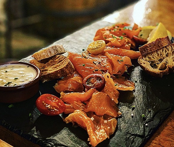 Restaurant Casa Iruña - Pau - truite des Pyrénées gravlax